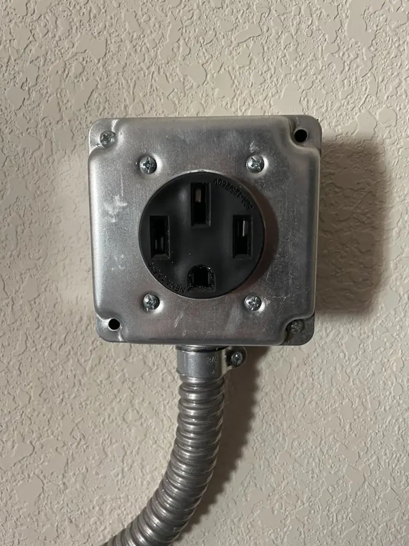 NEMA 14-50 outlet installed for Electrical Panel Upgrade in Hamburg